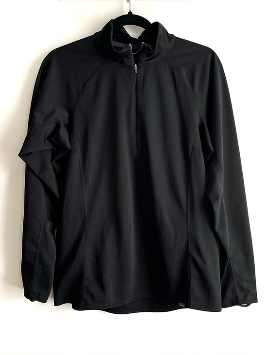 Patagonia Tops - Patagonia Black Capilene Base Layer Midweight Quarter Zip Size Large